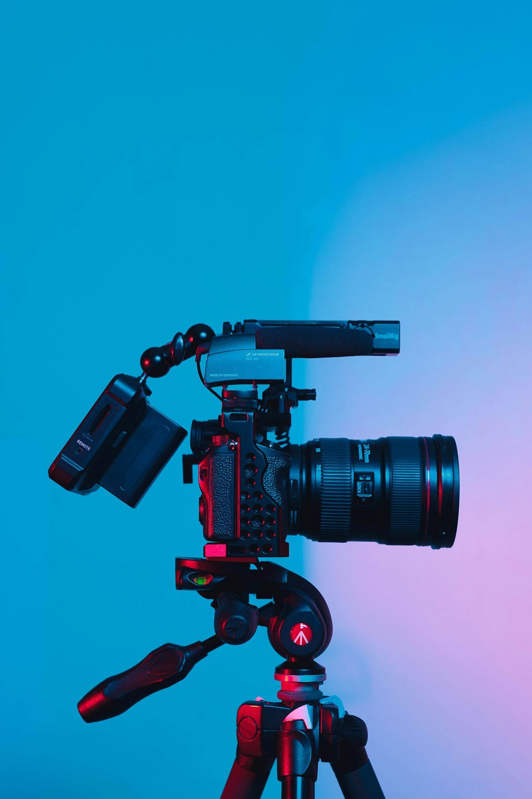Professional camera setup representing organic content creation